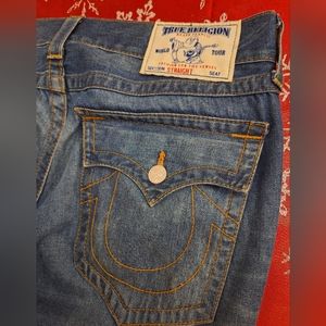 True Religion World Tour Blue Jeans Size 36